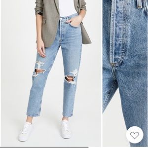 Agolde Fen high rise relaxed taper, Size 25